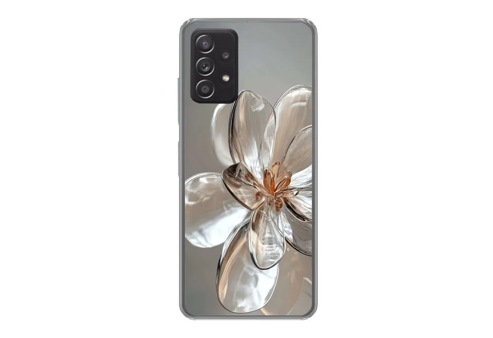 MuchoWow Handyhülle für Samsung Galaxy A53 5G Blume - Gläser - Transluzent, Phone Case, Silikon, Schutzhülle Dünn
