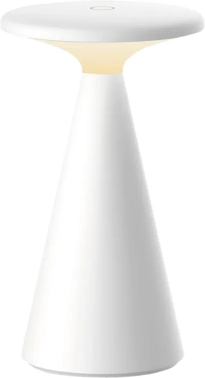 MÜLLER-LICHT LED-Akku-Tischleuchte 27700206, dimmbar, 2700K, warmweiß, weiß
