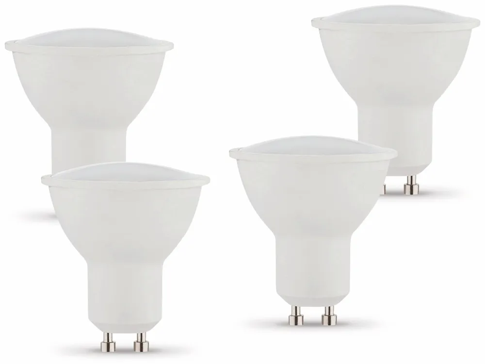 MÜLLER-LICHT LED-Lampe GU10, EEK: G, 5 W, 320 lm, 2700 K, 4 Stück