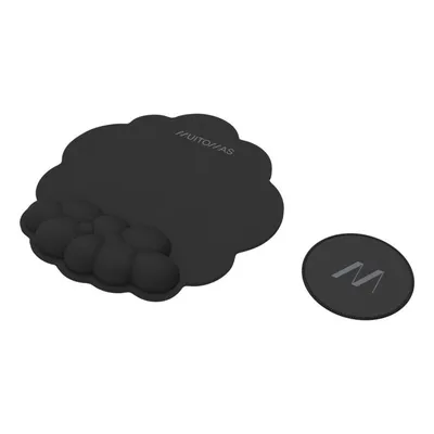 Mauspad Muitomas MOUSEPADBK Schwarz Handgelenkauflage 2er Pack