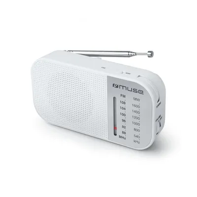 Tragbares UKW-Radio Muse M025R, Weiß