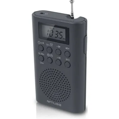 Muse M03R Schwarzes tragbares Digitalradio