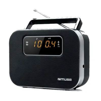Muse M-081R FM/AM-Radio Schwarz