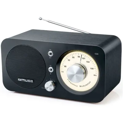 Muse M-095BT FM-Analogradio mit Bluetooth Schwarz