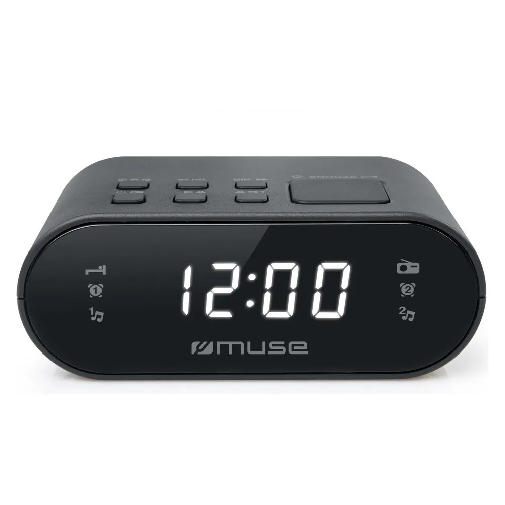 Muse M-10 CR Radiowecker Schwarz