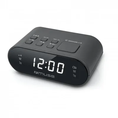 Muse M-10 CR Radiowecker Schwarz