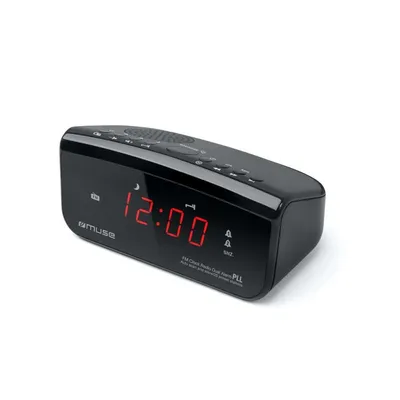 Wecker Muse M-12CR Digital FM LED Rot Schwarz