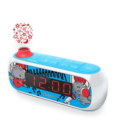 Wecker MUSE M-167 KDB LED Projektor FM/MW Rot