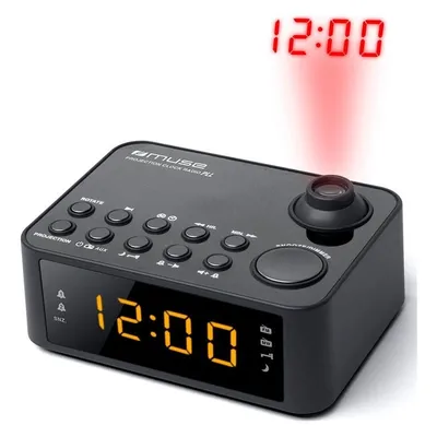 Muse M178P Projektionsradiowecker schwarz