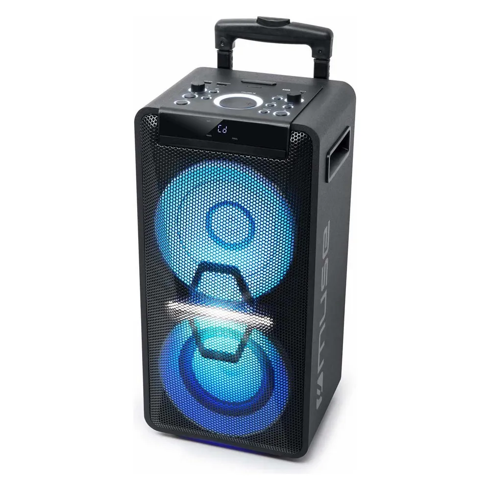 Muse M-1920 DJ Bluetooth Trolley Party-Lautsprecher 300 W Schwarz