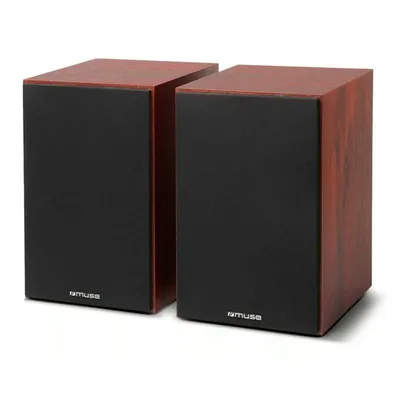 Lautsprecher Muse Regallautsprecher kabellos Bluetooth 120W Holzdesign