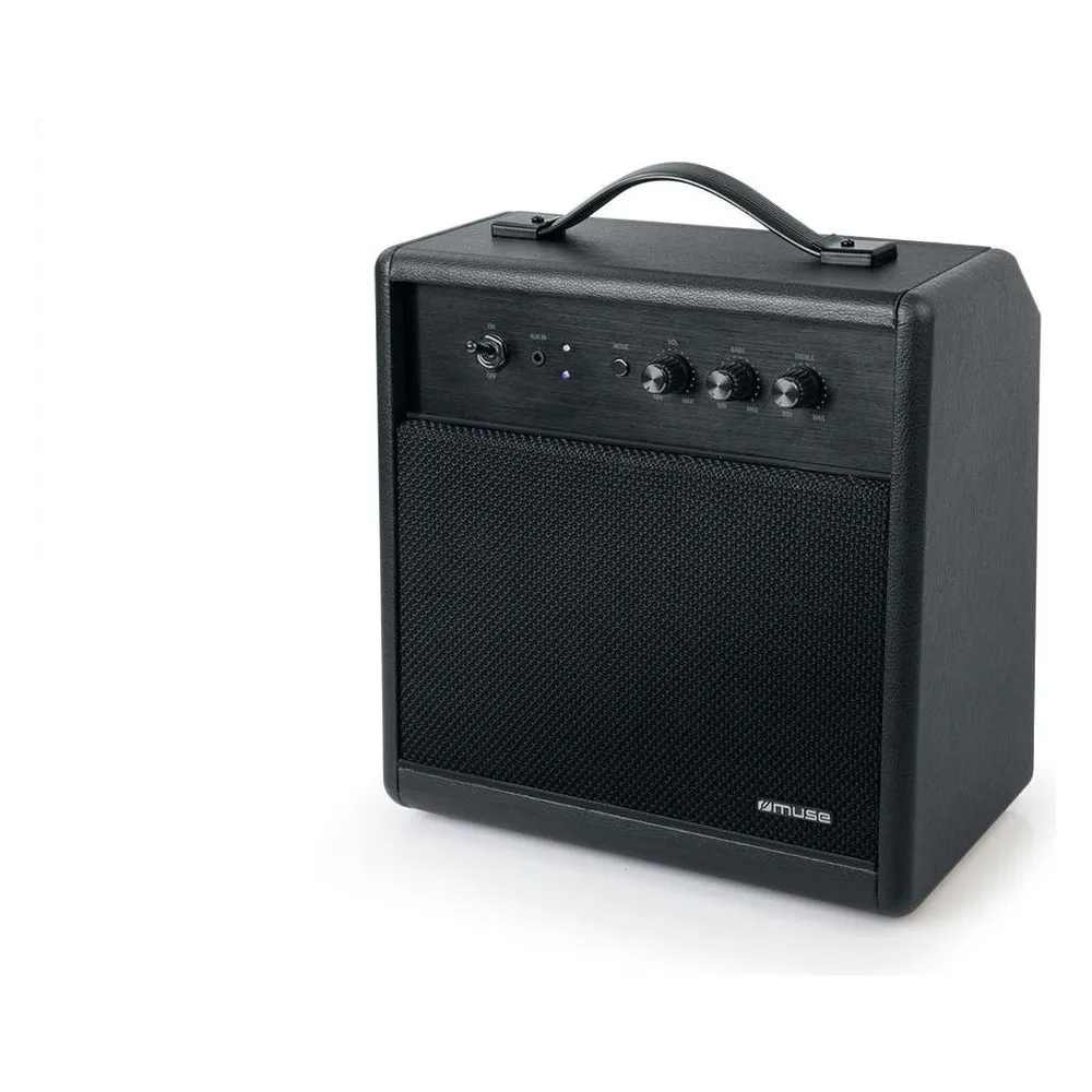 Lautsprecher MUSE Cube Kabelgebunden und Bluetooth 4.2 mit Drehregler