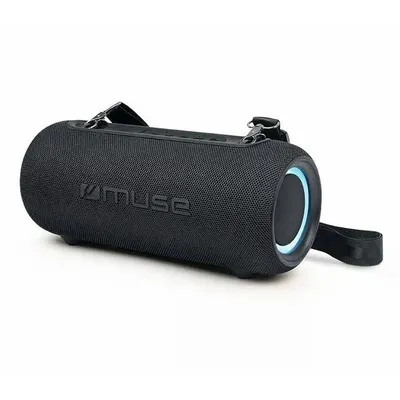 Lautsprecher Muse Bluetooth kabellos 30 W spritzwassergeschuetzt mit Leuchte