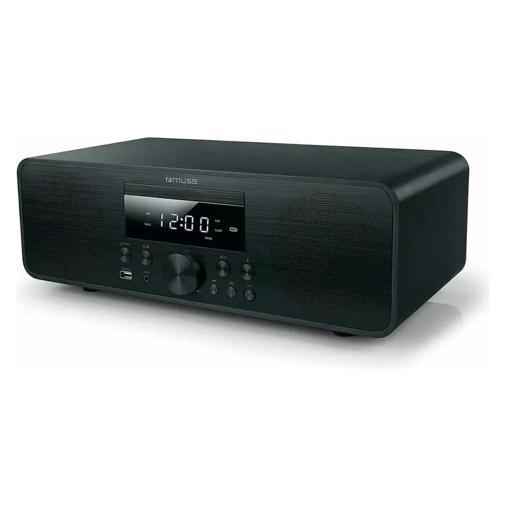 Mikrosystem Muse M-880 FBC 80W RMS Bluetooth 5.0 USB FM Radio Schwarz