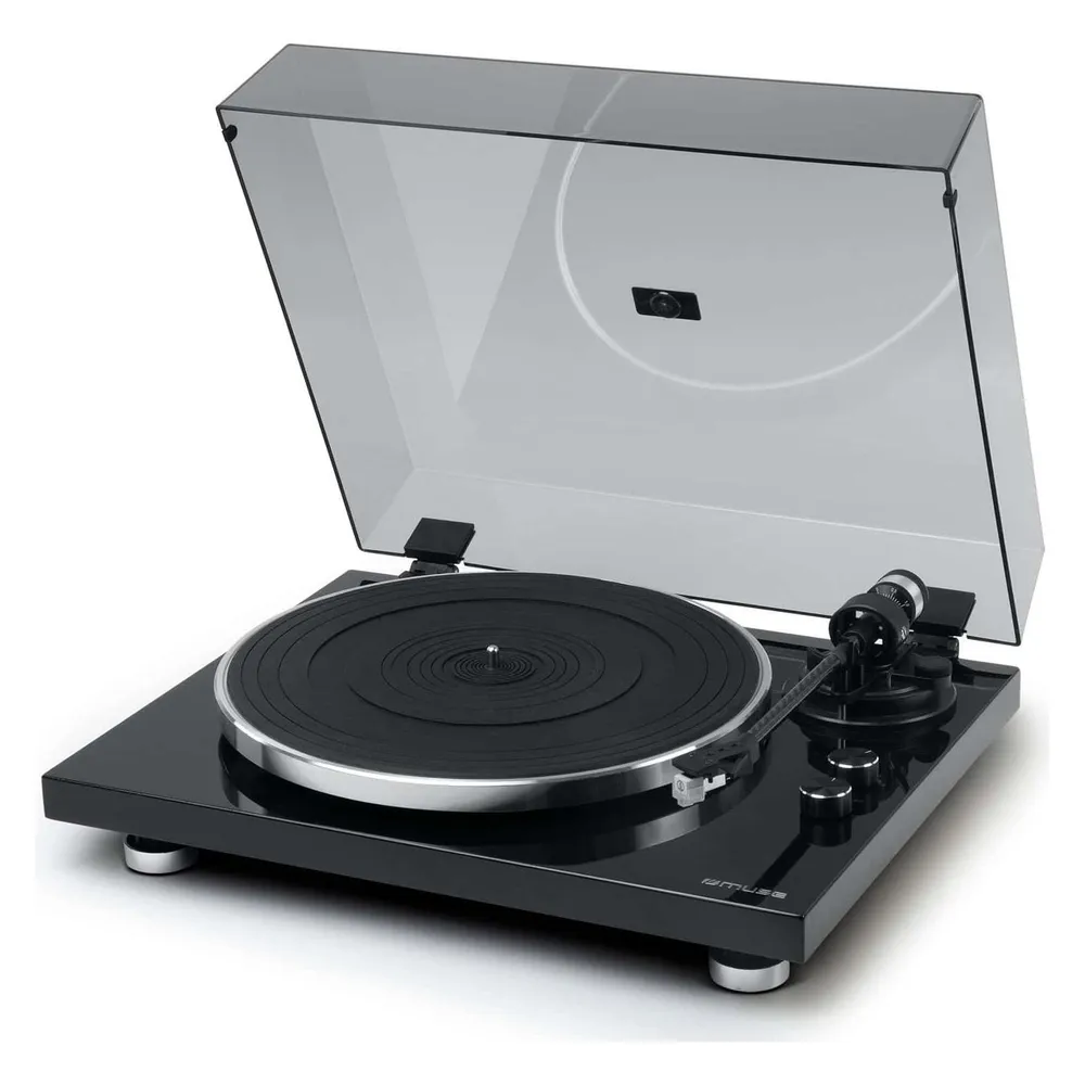 Plattenspieler Muse MT-109 BTO Automatisch Schwarz 33 45 RPM mit integriertem Verstärker