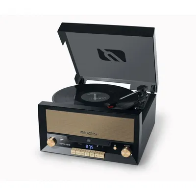 Muse MT-110 B Bluetooth Microsystem mit Plattenspieler schwarz