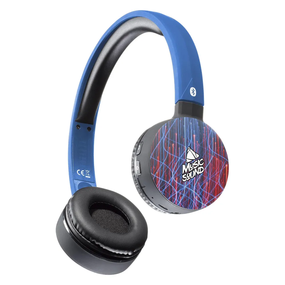 Music Sound Music+Sound FANTASY Bluetooth-Kopfhörer blau on-ear Softtouch max.20h Laufzeit 1