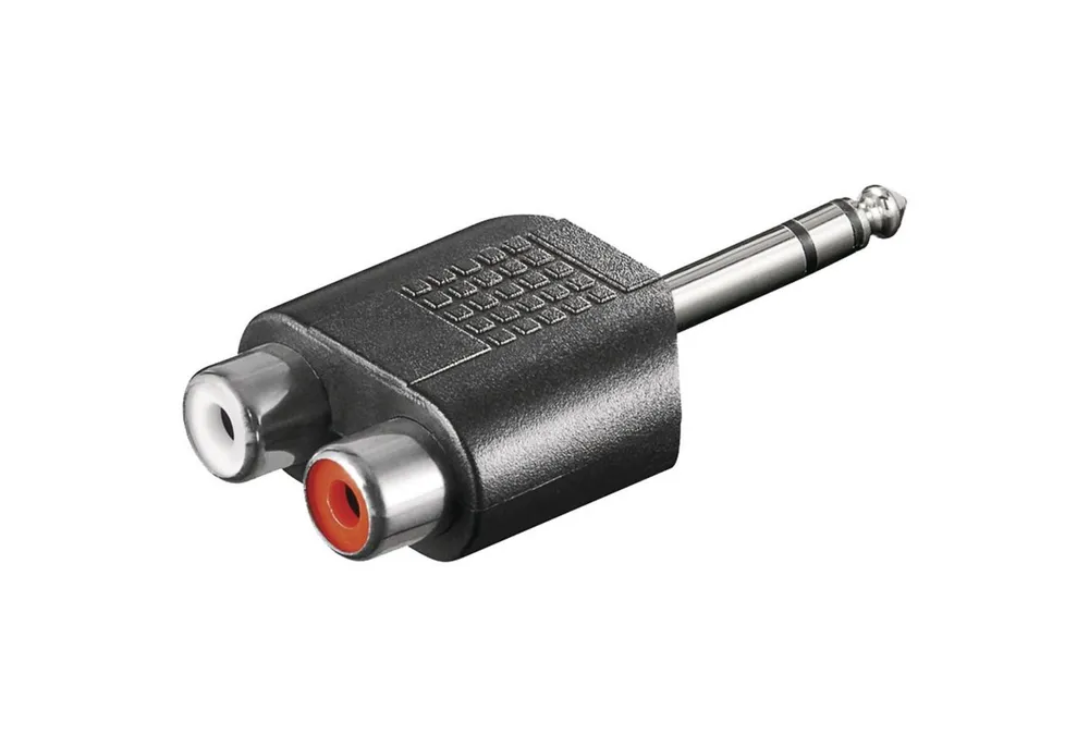 MUSIC STORE Adapter, Adapter, Cinch an Klinke Adapter, stereo Steckadapter