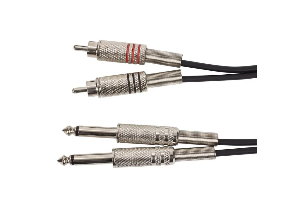 MUSIC STORE Audio-Kabel, Audiokabel, stereo, Cinch/6,3 mm Klinke
