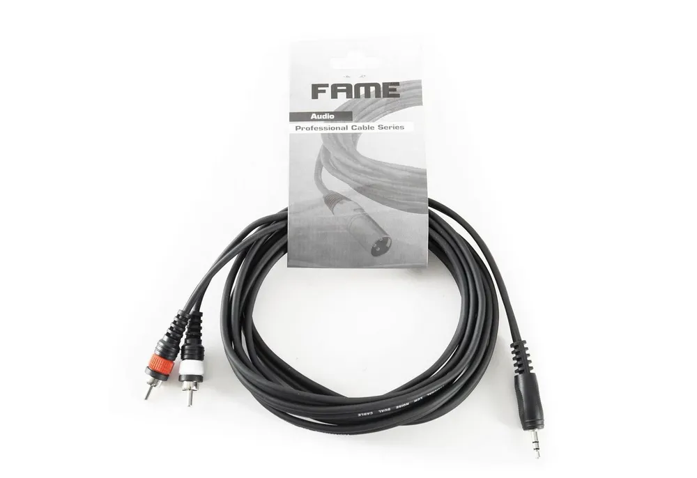 MUSIC STORE Audio-Kabel, Soundkartenkabel, Cinch Kabel, 3m Cinch Kabel