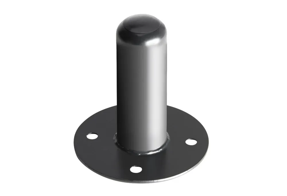 MUSIC STORE Lautsprecherständer, (Einbauflansch Stahl 36mm Schwarz Stativzubehör für Boxen-/Leuchtenstative, Lautsprecher Stative, Stativzubehör, Einbauflansch, Stahl 36mm, Schwarz, Stativzubehör)