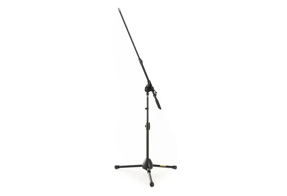 MUSIC STORE Mikrofonständer, (Mikrofonstativ Mikroständer schwarz mit Dreibein und verstellbaren Schwenkarm Ständer Bass Drum mit Kabelklemmen Höhe 550 mm bis 800 mm, Stative & Halter, Mikroständer), Mikrofonstativ, verstellbarer Schwenkarm, Bass Drum Ständer