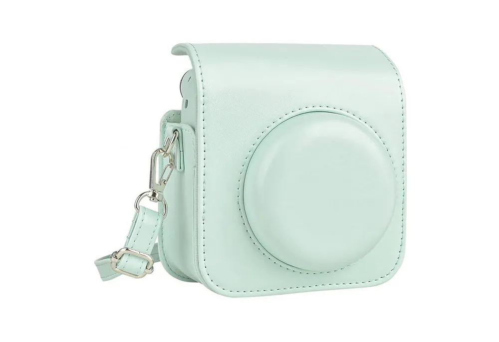 Mutig Kameratasche mini Camera Tasche,Kompatibel mit Fujifilm Instax Mini 12 Kameratasche (Kamera Tasche Ästhetisch Kunstleder Hülle, für Sofortbildkamera Tasche)