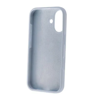 Muvit For Change Recycletek Flüssigsilikonhülle Kompatibel Mit Apple iPhone 16 Himmelblau