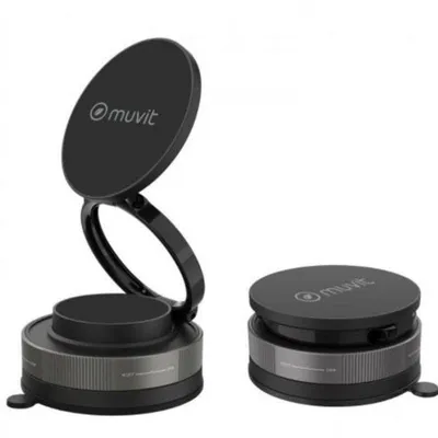 Smartphone-Halterung Muvit MCCHL0035 Schwarz Magnetisch Klappbar Universal