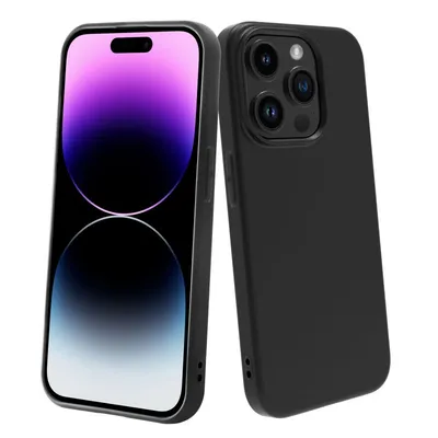 Muvit Black Recycletek Hülle für iPhone 15 Pro