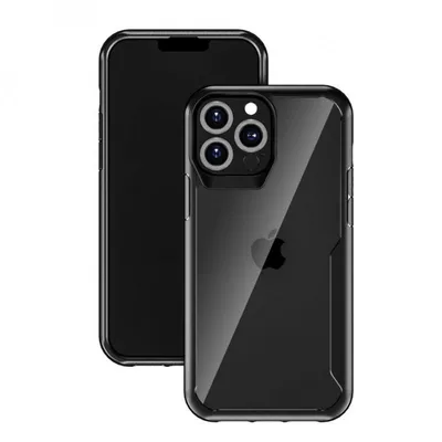 Muvit for Change Shockproof Case 2m Transparent/Schwarz für iPhone 13 Pro