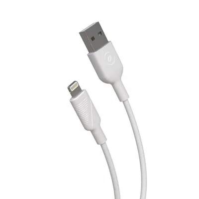 Muvit für Change USB-auf-Lightning-Kabel MFI 2,4 A 20 cm, weiß