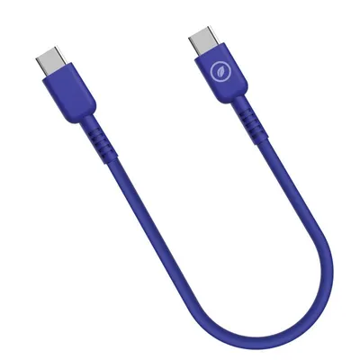 Muvit For Change Kabel USB-C auf USB-C 3A/60W 0,2m Blau
