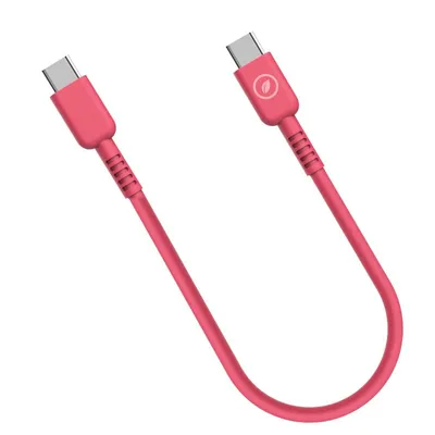 Muvit For Change Kabel USB-C auf USB-C 3A/60W 0,2m Magenta
