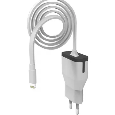 Muvit Apple Lightning MFI Wandladegerät 2,4 A 1 m Weiß