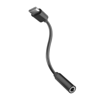 Muvit For Change USB-C auf 3,5-mm-Klinkenadapter, Schwarz