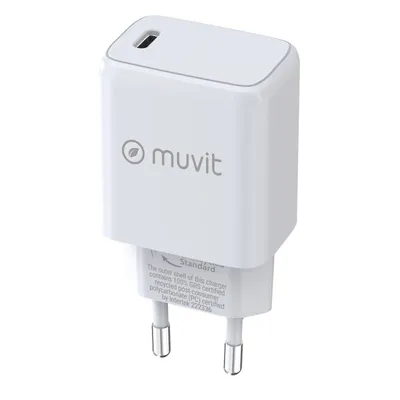Muvit For Change USB-C PD Wandladegerät 25W Weiß