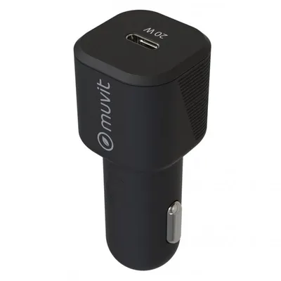 Muvit USB-C Autoladegerät 20W Schwarz