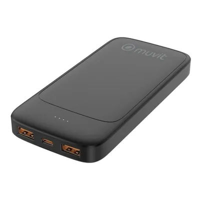 Powerbank Muvit For Change NP57P 10000mAh 2x USB-A USB-C PD20W Schwarz