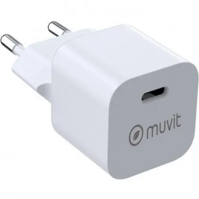 Wandladegerät Muvit SN-TC201JD1E020A USB-C 20W Biokunststoff kompakt PD