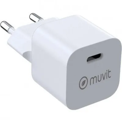 Wandladegerät Muvit SN-TC302CD1E030A USB-C 25W Power Delivery Bioharz