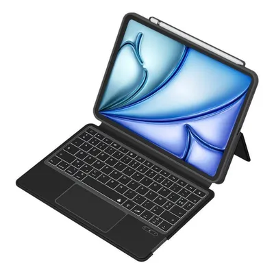 Tablet-Hülle MW MW-300126 mit Tastatur Bluetooth Trackpad Schwarz iPad Air 11"