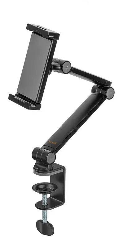 my wall Tablet-Halterung HT33L, (bis 12.9 Zoll, drehbar, neigbar, schwenkbar, Schraubklemme zu befestigen)