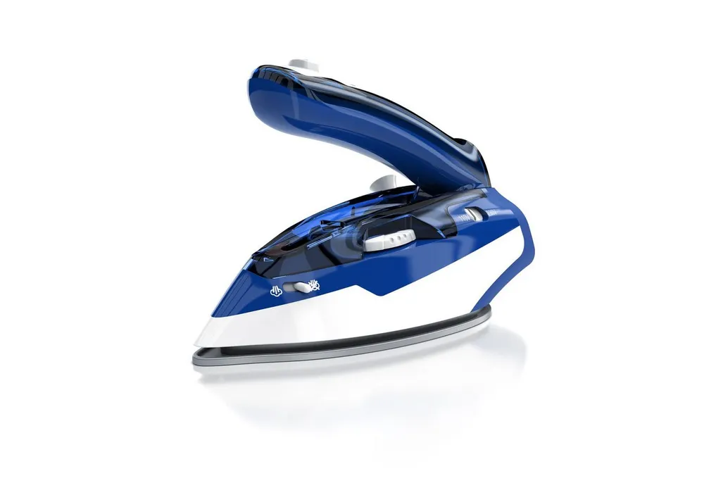 MyBeo Reise-Dampfbügeleisen faltbares Dampf Bügeleisen, Antihaft Edelstahl Gleitsohle & Dampfstoß, klein und leicht, 1100 W, Dual-Voltage 110/230V