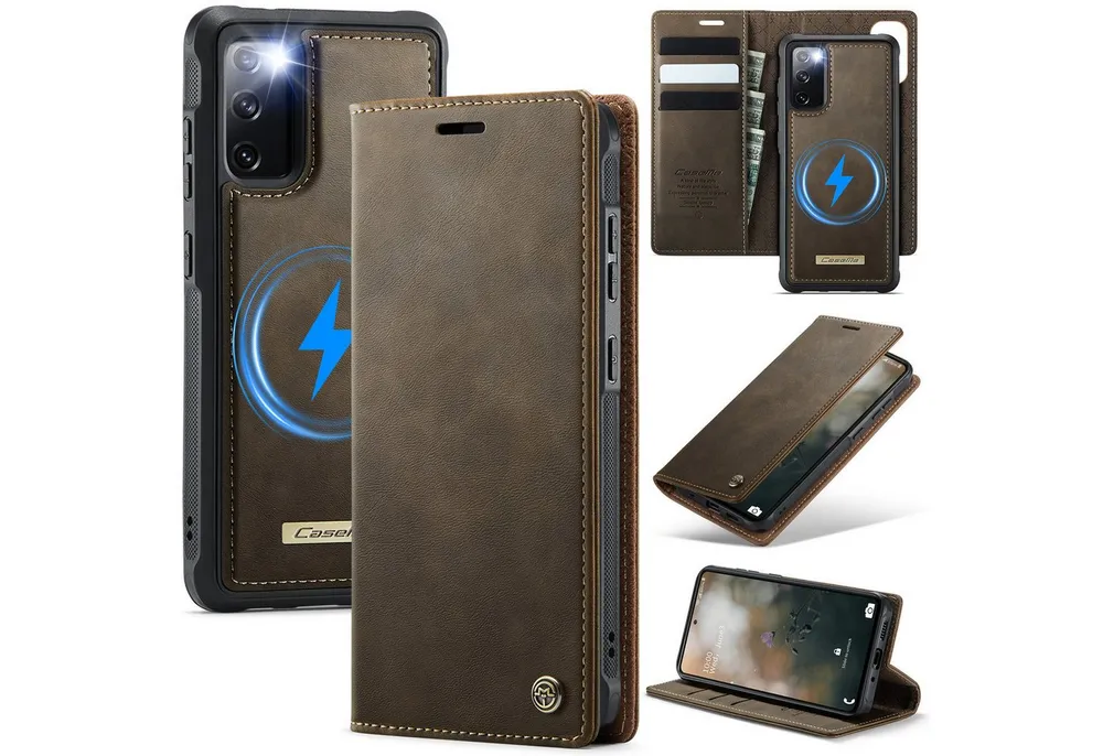 Mycotech Handyhülle Handyhülle für Samsung C49 2in1 Samsung Galaxy S20 FE Braun