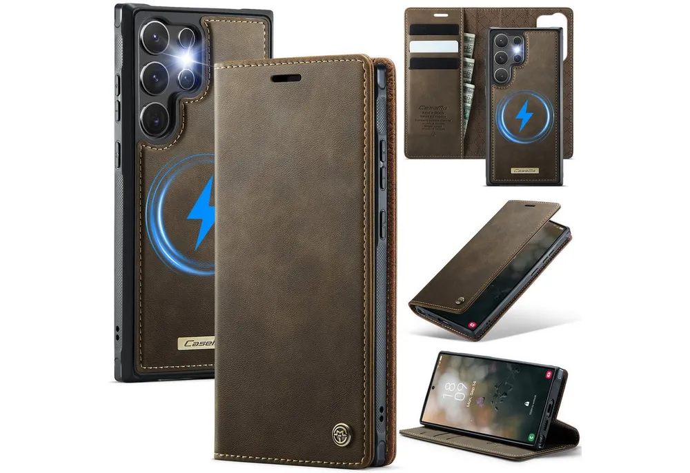 Mycotech Handyhülle Handyhülle für Samsung C49 2in1 Samsung Galaxy S26 Ultra-Braun