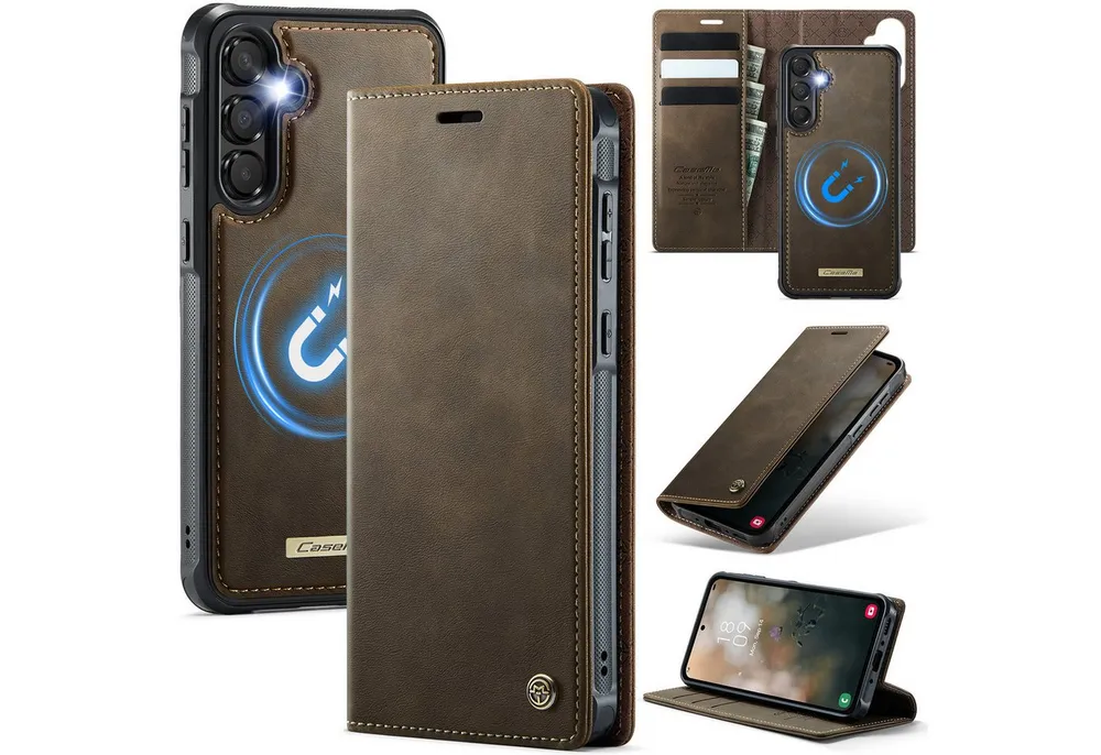 Mycotech Handyhülle Handyhülle für Samsung C49 2in1 Samsung Galaxy A55 5G Braun
