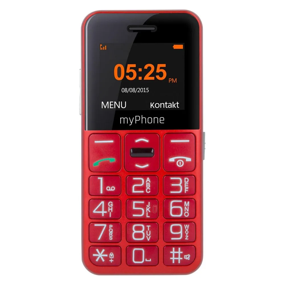 Handy myPhone Halo Easy 2G 4MB 1.7" Grau Rot