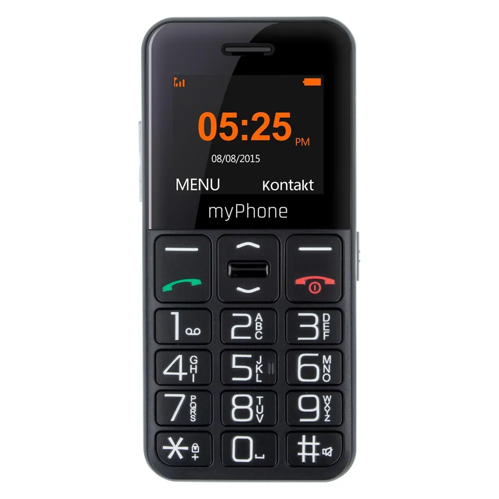Handy myPhone Halo Easy 2G 4MB 1.7" Schwarz Grau