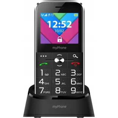 myPhone Halo C 2.2" Dual SIM Seniorenhandy Schwarz und Silber